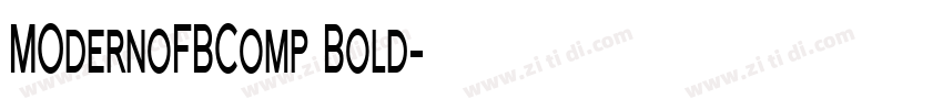 MOdernoFBComp Bold字体转换